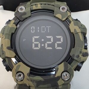 NEW Activa X Invicta Digital Men's Watch 56mm Camouflage Green ACW1968-001 #970